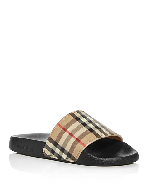 burberry pre-loved slides & flip flops uae